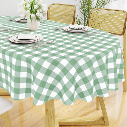 Smiry Picnic Table Cloth, Vinyl Tablecloths with Flannel Backing, 60"x84"