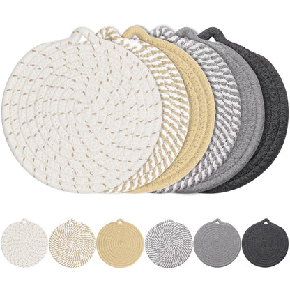 7" Trivets for Hot Dishes, 6 Pack Trivets for Hot Pots and Pans