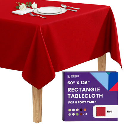 Gee Di Moda Rectangle Tablecloth - 70 x 120 Inch Navy Blue Table Cloth for 6 or 8 Foot Rectangle Tables - Heavy Duty Washable Fabric - for Holiday Party, Dinner, Weddings, Baby Shower & Events