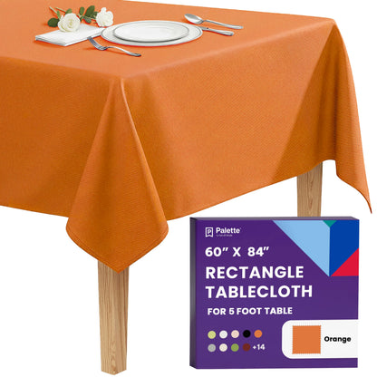 Gee Di Moda Rectangle Tablecloth - 70 x 120 Inch Navy Blue Table Cloth for 6 or 8 Foot Rectangle Tables - Heavy Duty Washable Fabric - for Holiday Party, Dinner, Weddings, Baby Shower & Events