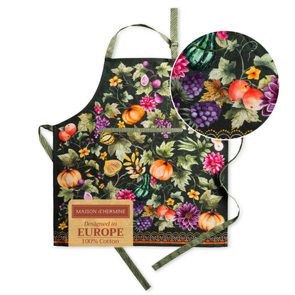 Maison d' Hermine Aprons for women with Pocket 100% Cotton (27.50"x31.50")