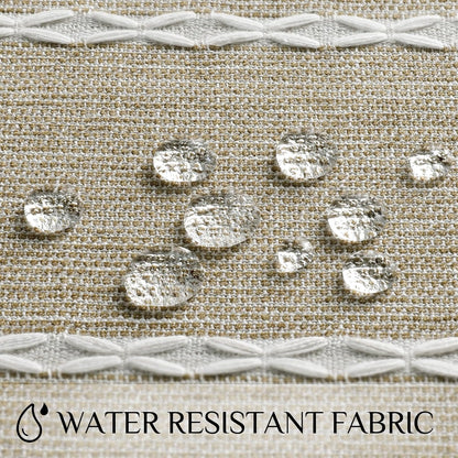 Softalker Fall Linen Rectangle Tablecloth with Tassel, 55 x 70 Inch
