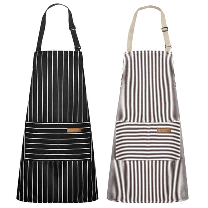 Syntus Apron for Men Women, Adjustable Cooking Kitchen Apron with 2 Pockets