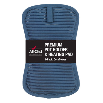 All-Clad Premium Pot Holder & Hot Pad: Heat Resistant to 500 Degrees - 100% Cotton, 10"x6.25" Hot Pad for Kitchen and Barbeque, (2-Pack), Almond
