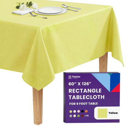Gee Di Moda Rectangle Tablecloth - 70 x 120 Inch Navy Blue Table Cloth for 6 or 8 Foot Rectangle Tables - Heavy Duty Washable Fabric - for Holiday Party, Dinner, Weddings, Baby Shower & Events
