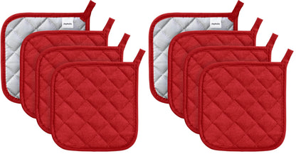Joyhalo 4 Pack Heat Resistant Pot Holders - Terry Cloth Sets for Cooking & Baking