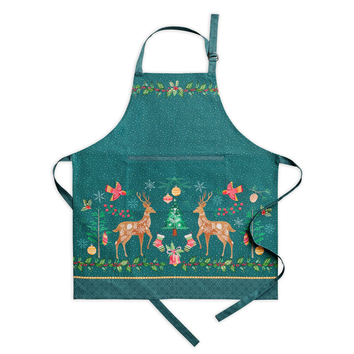 Maison d' Hermine Aprons for women with Pocket 100% Cotton (27.50"x31.50")