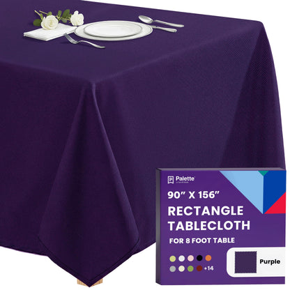 Gee Di Moda Rectangle Tablecloth - 70 x 120 Inch Navy Blue Table Cloth for 6 or 8 Foot Rectangle Tables - Heavy Duty Washable Fabric - for Holiday Party, Dinner, Weddings, Baby Shower & Events