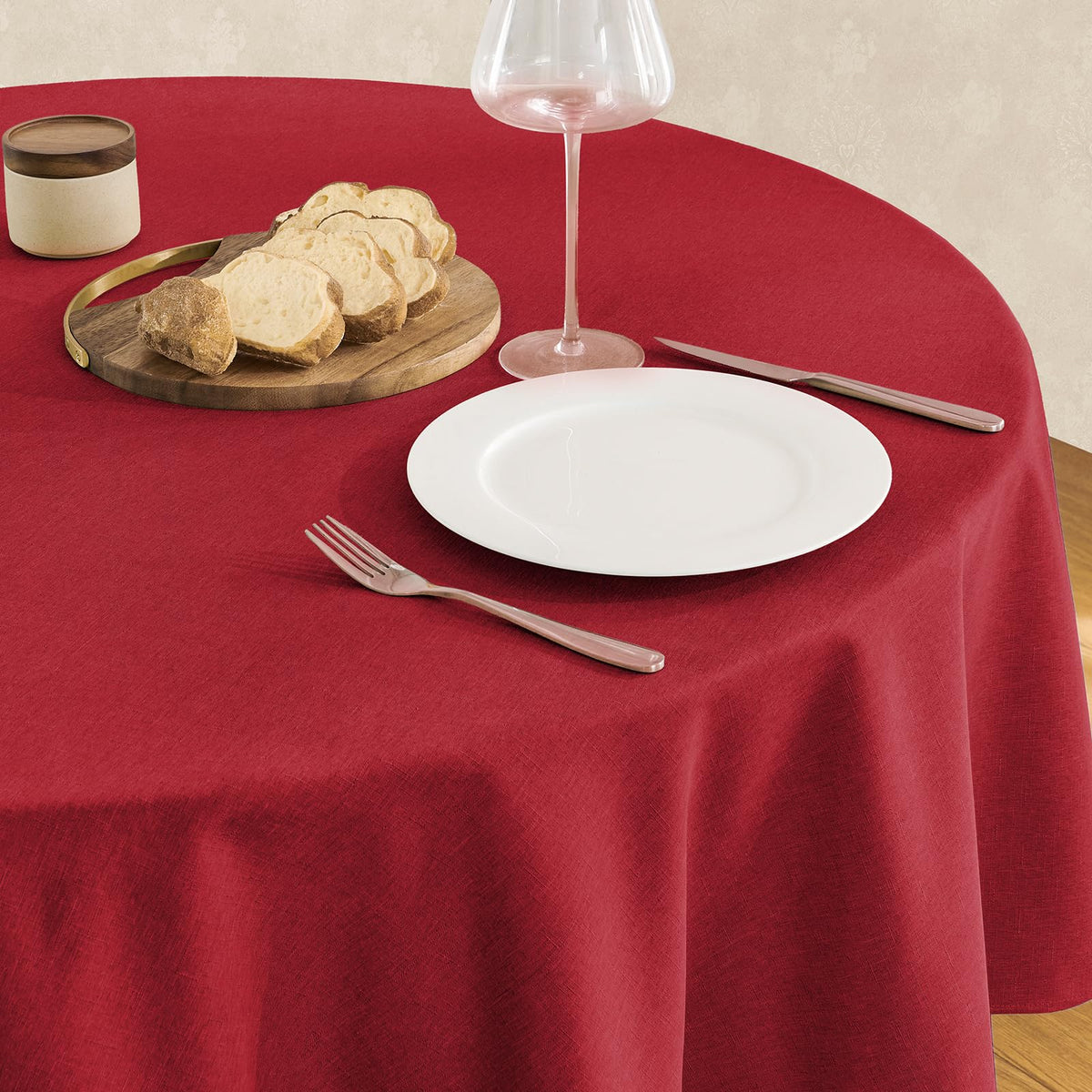 Veblandy Rectangle Tablecloth Linen Textured Waterproof & Stain Resistant Table Cloth Wrinkle Free Decorative Fabric Farmhouse Table Cover for Dining/Party/Buffet/Wedding, 60 x 104 Inch, Sage Green