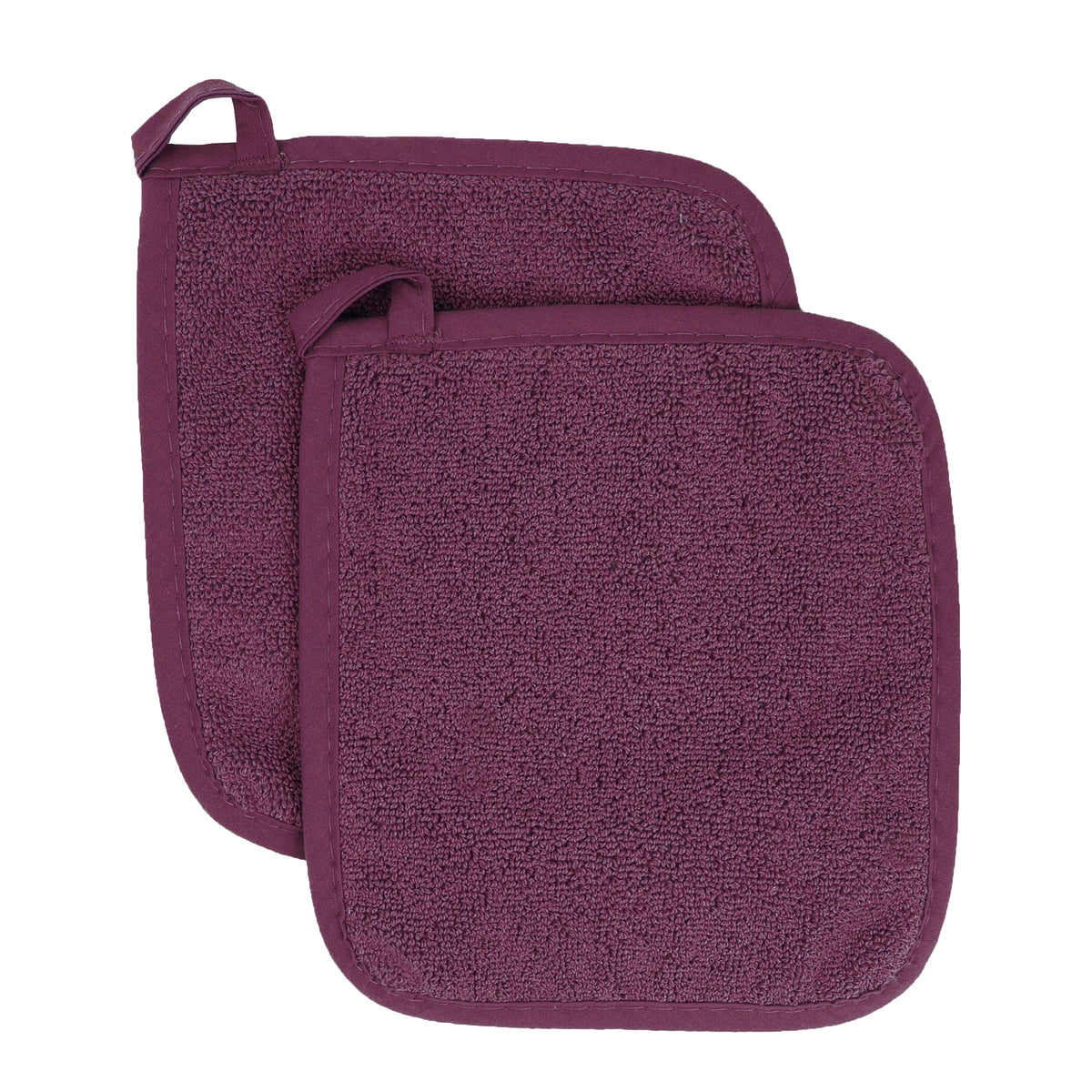 RITZ Terry Potholder & Hot Pad: Unparalleled Heat Resistant, Durable 100% Cotton – Ergonomically Designed for Optimal Grip – Easy-Care Machine Washable – 4-Pack, Federal Blue