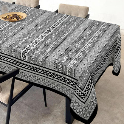 Rectangle Tablecloth - 60 x 120 Inch Blue Bohemia Rustic Tablecloth Classic French Country Printed Table Cover Farmhouse Decoration, Suitable for Home, Kitchen Dining