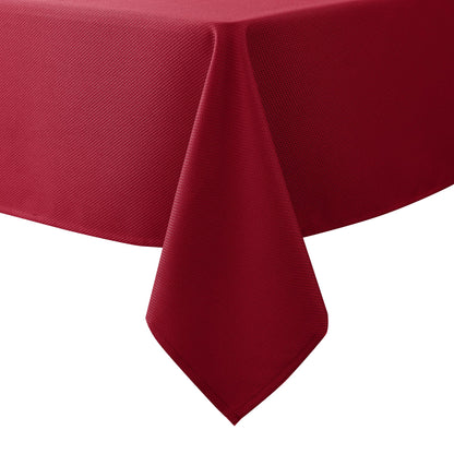 Textured Tablecloth Rectangle-Fabric Spillproof Table Cloth-Natural 60x108"