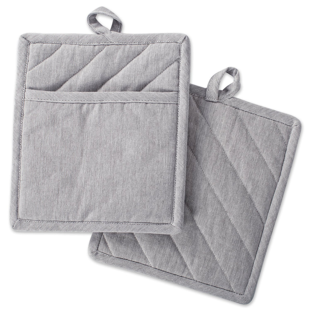 DII 100% Cotton Solid Chambray Kitchen Set, Chef Apron, Natural, 1 Piece