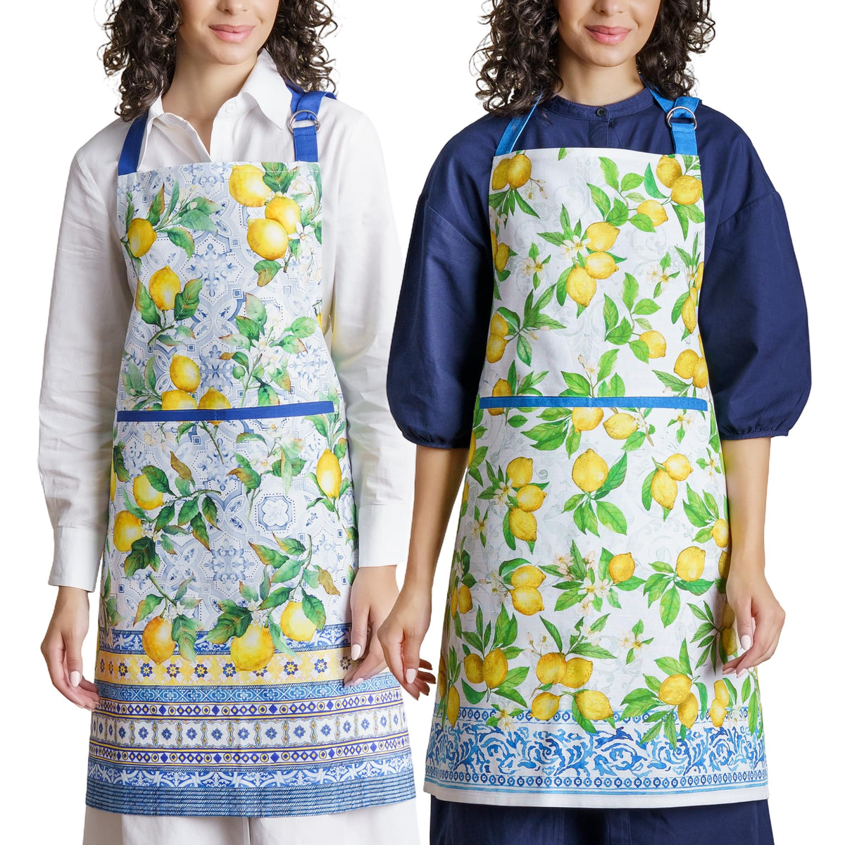 Maison d' Hermine Aprons for women with Pocket 100% Cotton (27.50"x31.50")