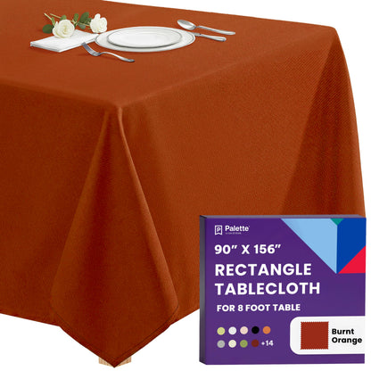 Gee Di Moda Rectangle Tablecloth - 70 x 120 Inch Navy Blue Table Cloth for 6 or 8 Foot Rectangle Tables - Heavy Duty Washable Fabric - for Holiday Party, Dinner, Weddings, Baby Shower & Events