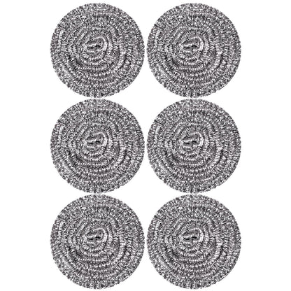 12Pcs Steel Wool Scrubber Pads for Cleaning Dishes, Pans, Pots, Ovens, Grills, Sinks - Stainless Steel Scrubbers for Kitchen, 12 Pack