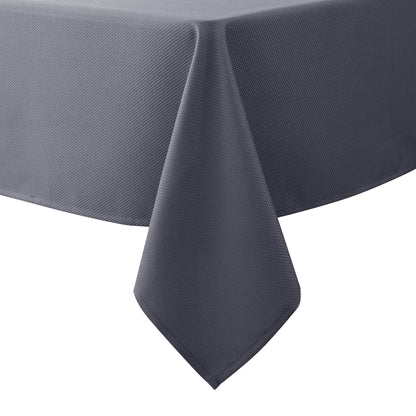 Textured Tablecloth Rectangle-Fabric Spillproof Table Cloth-Natural 60x108"