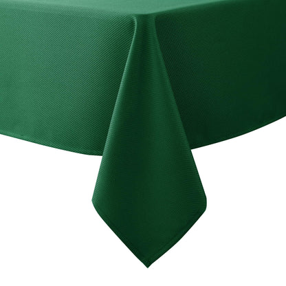 Textured Tablecloth Rectangle-Fabric Spillproof Table Cloth-Natural 60x108"
