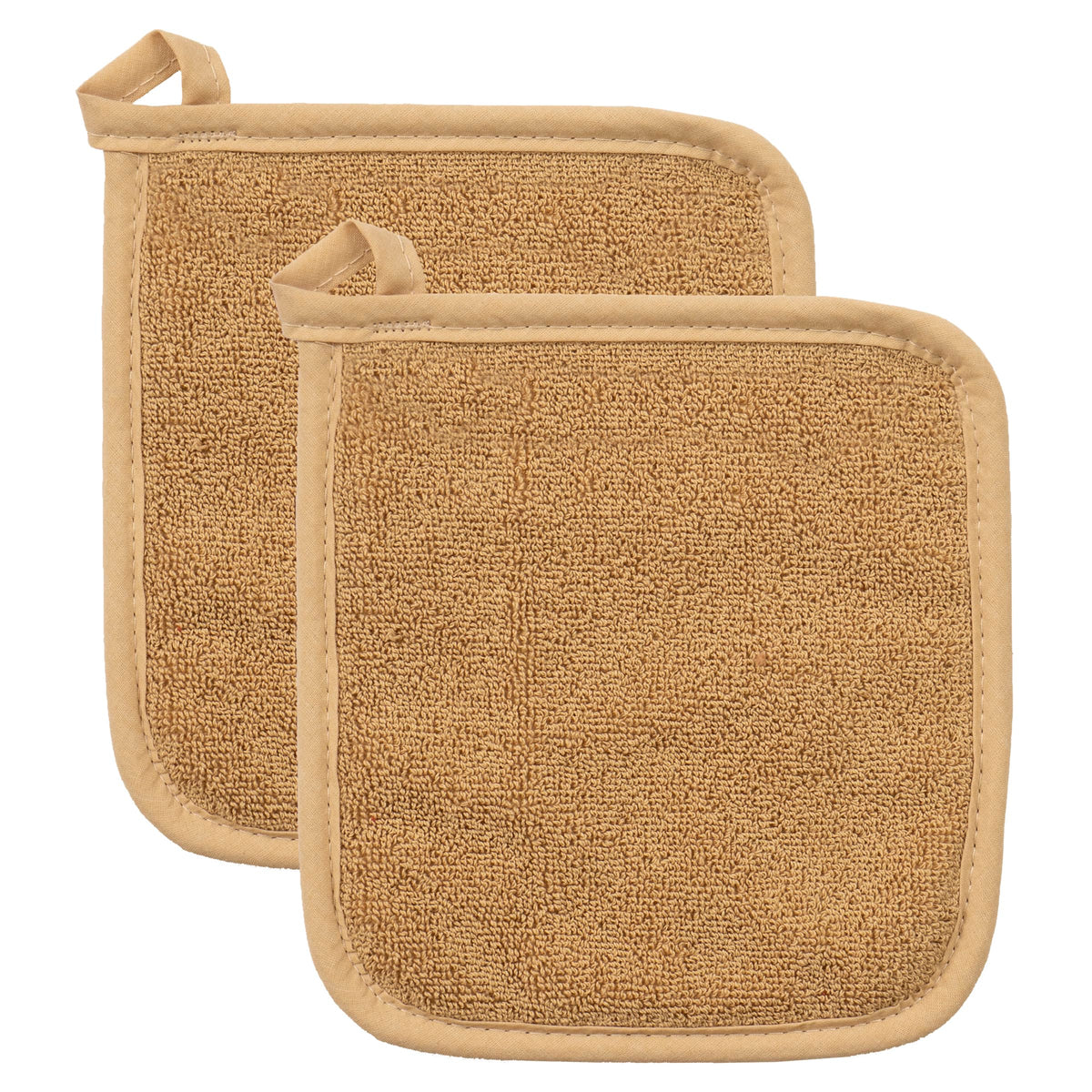RITZ Terry Potholder & Hot Pad: Unparalleled Heat Resistant, Durable 100% Cotton – Ergonomically Designed for Optimal Grip – Easy-Care Machine Washable – 4-Pack, Federal Blue
