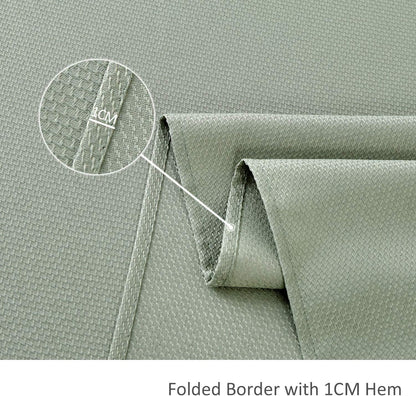 maxmill Rectangle Textured Tablecloth Waterproof Spillproof Wrinkle Free Table Cloth, Kitchen Dining Tabletop Decoration, Fabric Table Cover for Outdoor and Indoor Use, 52 x 70 Inch, Sage Green