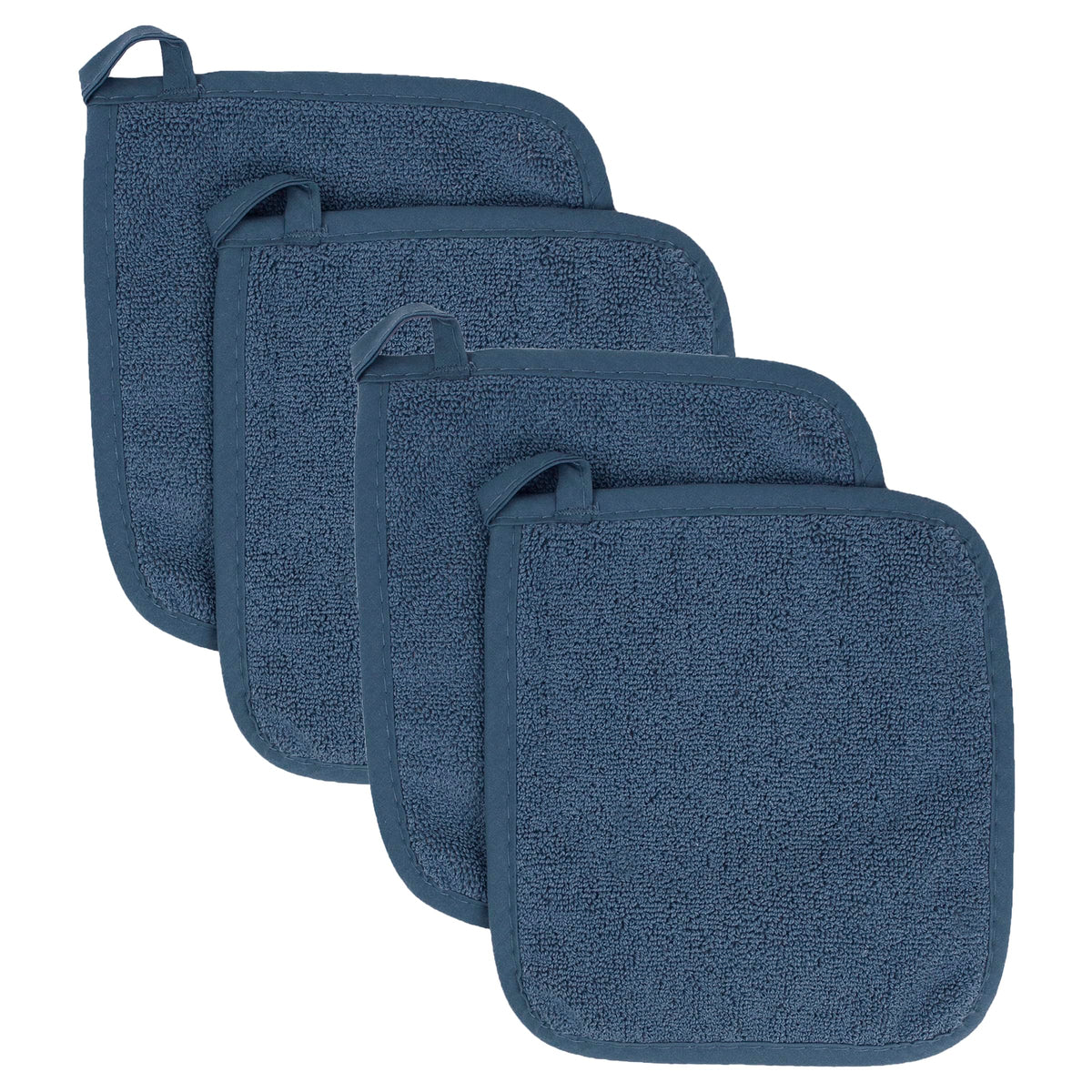 RITZ Terry Potholder & Hot Pad: Unparalleled Heat Resistant, Durable 100% Cotton – Ergonomically Designed for Optimal Grip – Easy-Care Machine Washable – 2-Pack, Graphite