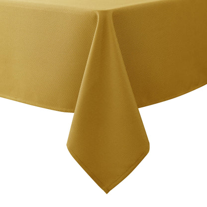 Textured Tablecloth Rectangle-Fabric Spillproof Table Cloth-Natural 60x108"