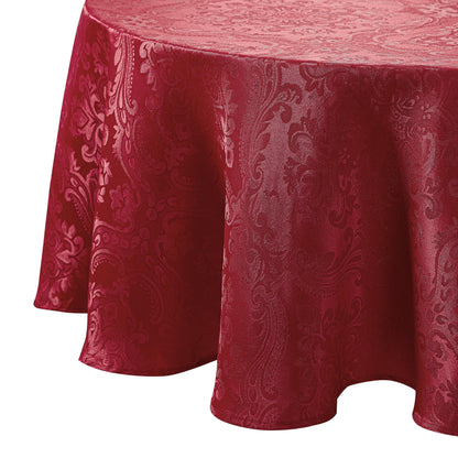 Caiden Elegance Damask Tablecloth, Ivory - 60" W x 120" L