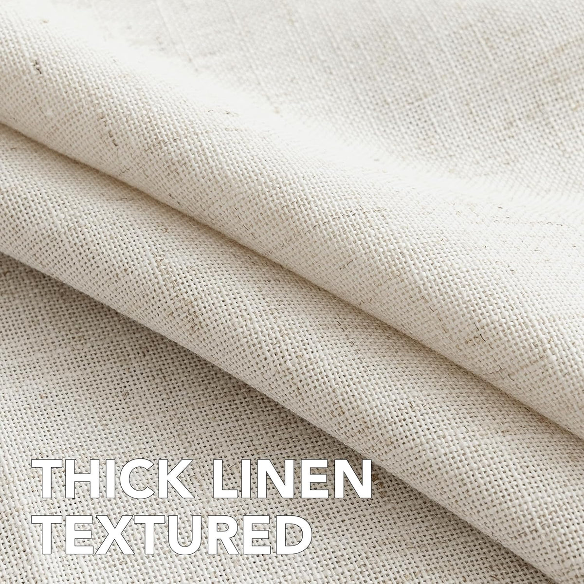 H.VERSAILTEX Linen Table Cloths Rectangle 60 x 84 Inch Premium Tablecloth Spill-Proof Waterproof Table Cover for Dining Buffet Feature Extra Soft and Thick Fabric Wrinkle Free, Natural