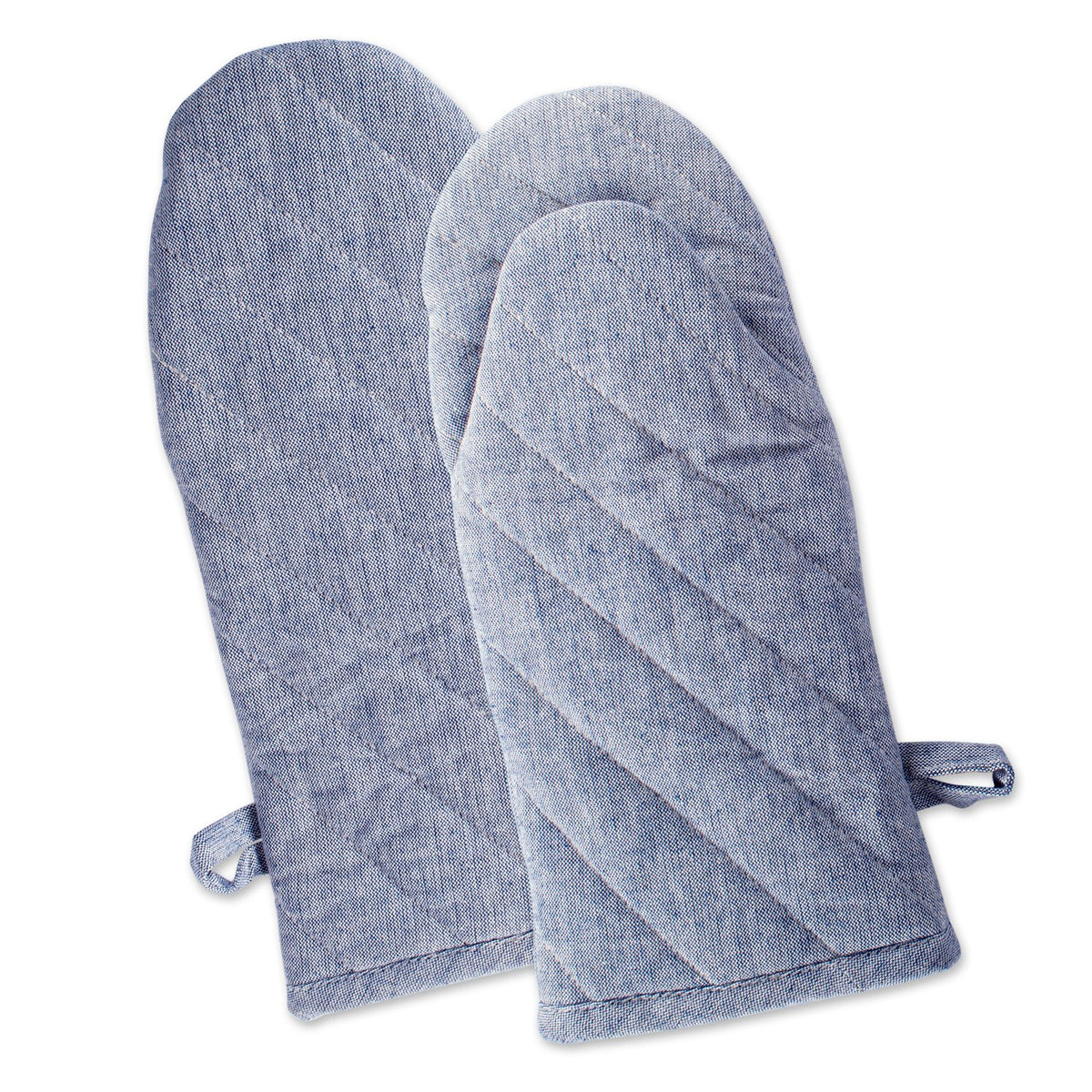 DII 100% Cotton Solid Chambray Kitchen Set, Chef Apron, Natural, 1 Piece