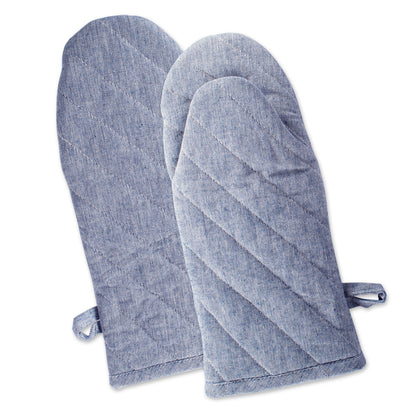 DII 100% Cotton Solid Chambray Kitchen Set, Chef Apron, Natural, 1 Piece