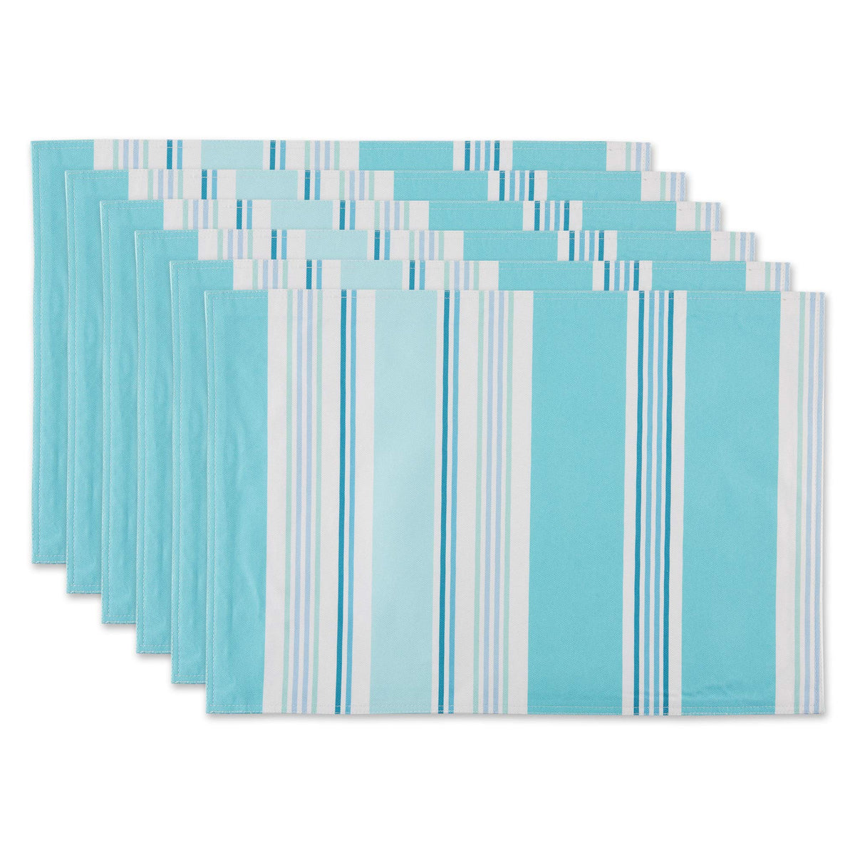 DII Summer Stripe Outdoor Tabletop Collection, Multi-use, Machine Washable, Tablecloth, 60x84, Sunset