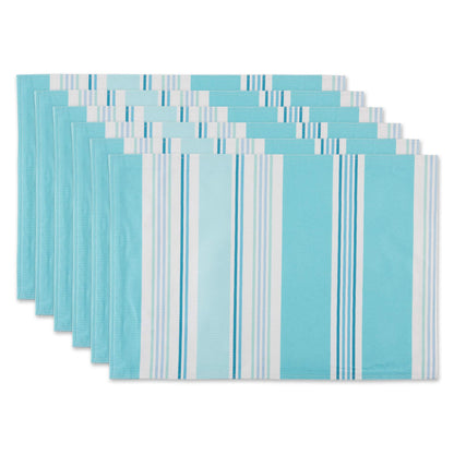 DII Summer Stripe Outdoor Tabletop Collection, Multi-use, Machine Washable, Tablecloth, 60x84, Sunset