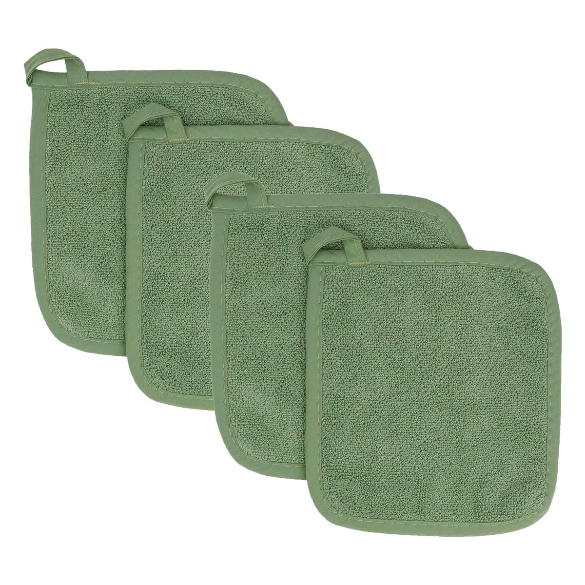 RITZ Terry Potholder & Hot Pad: Unparalleled Heat Resistant, Durable 100% Cotton – Ergonomically Designed for Optimal Grip – Easy-Care Machine Washable – 2-Pack, Graphite