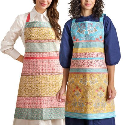 Maison d' Hermine Aprons for women with Pocket 100% Cotton (27.50"x31.50")
