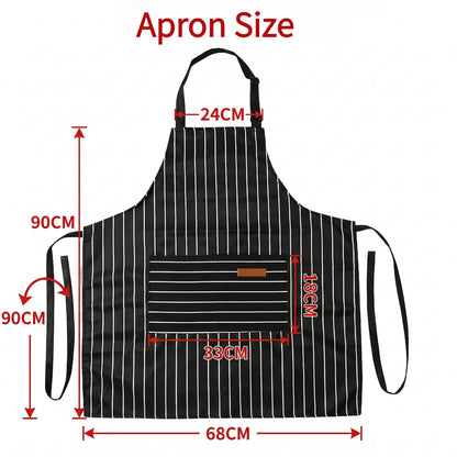 2 PCS Kitchen Cooking Aprons for Women and Men Adjustable Chef Apron with Pockets Multicolor -YY1